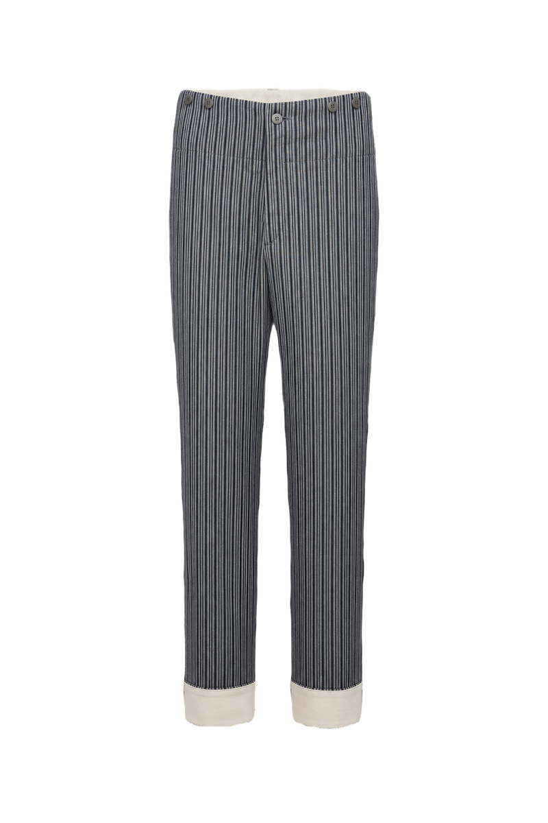 1960s Grey Wool Trousers - Front View