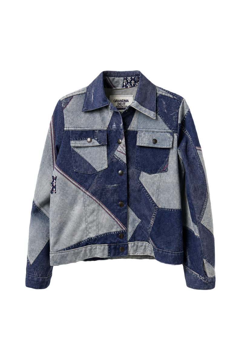 1990s Blue Denim Jacket - Front View