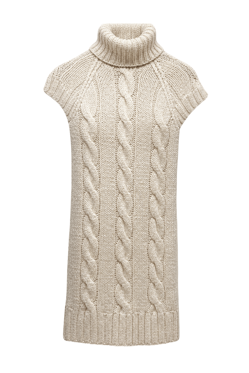1990s Cream Linen Cotton Silk Blend Sweater - Front View