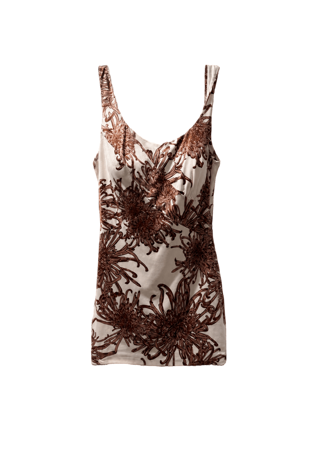 1960s Cream Cotton Swimsuit - Front View