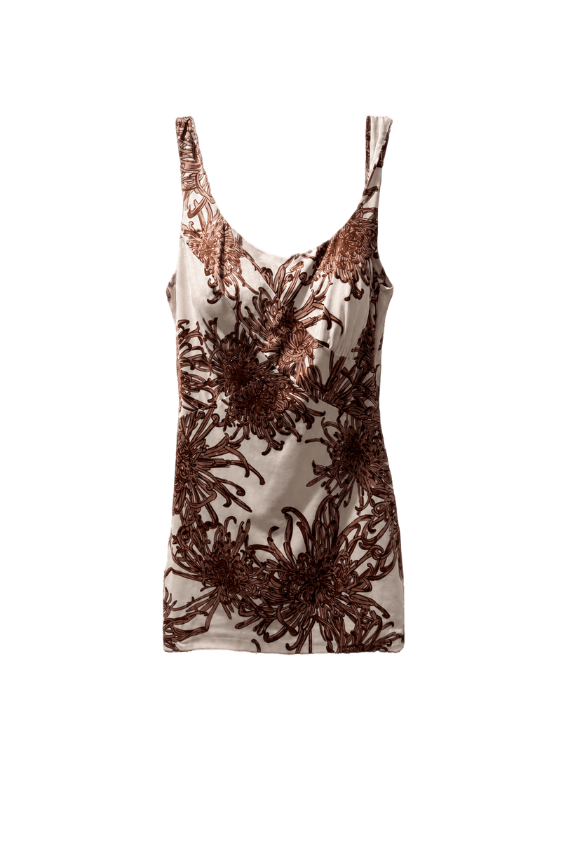 1960s Cream Cotton Swimsuit - Front View