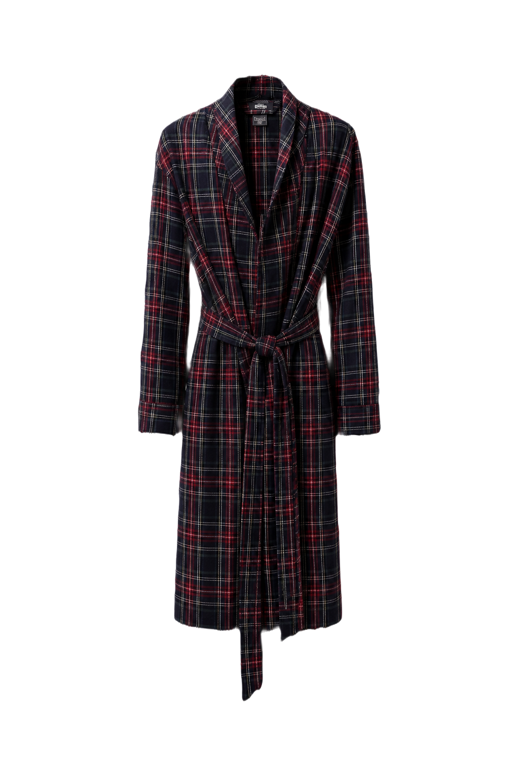 1980s Navy Blue Cotton Robe - Front View