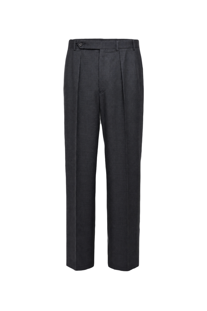 1960s Black Wool Trousers - Front View