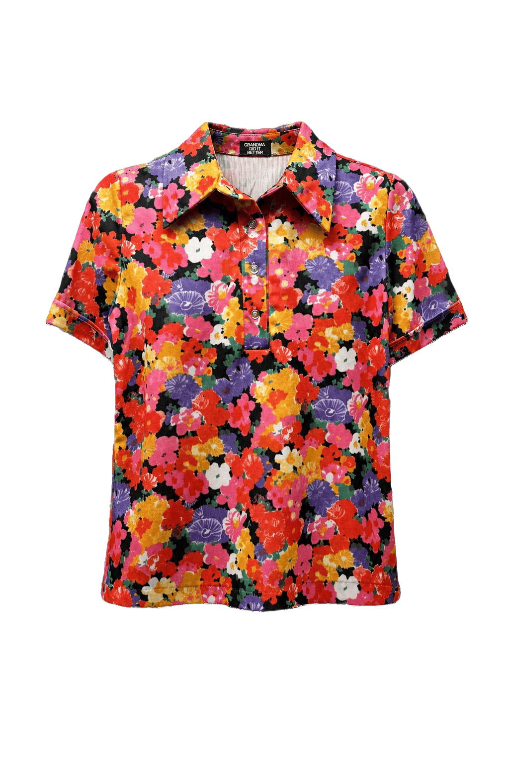 1970s Multicolor Smooth Shirt - Front View