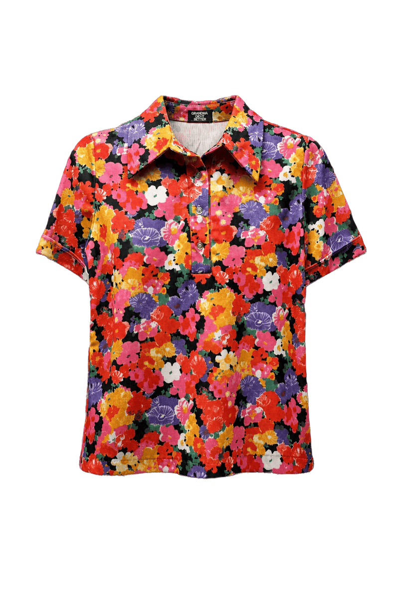 1970s Multicolor Smooth Shirt - Front View