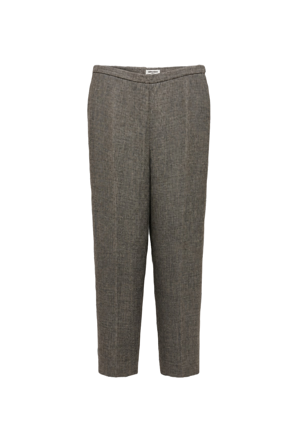 1990s Grey Wool Blend Trousers - Front View