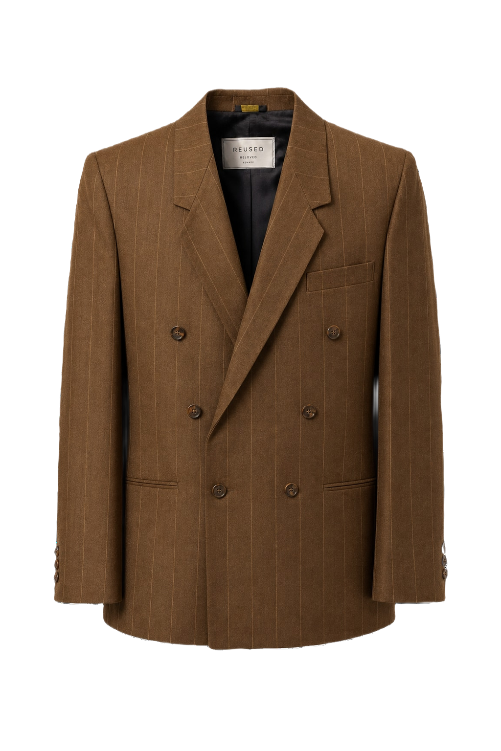 1980s Brown Wool Blazer - Front View
