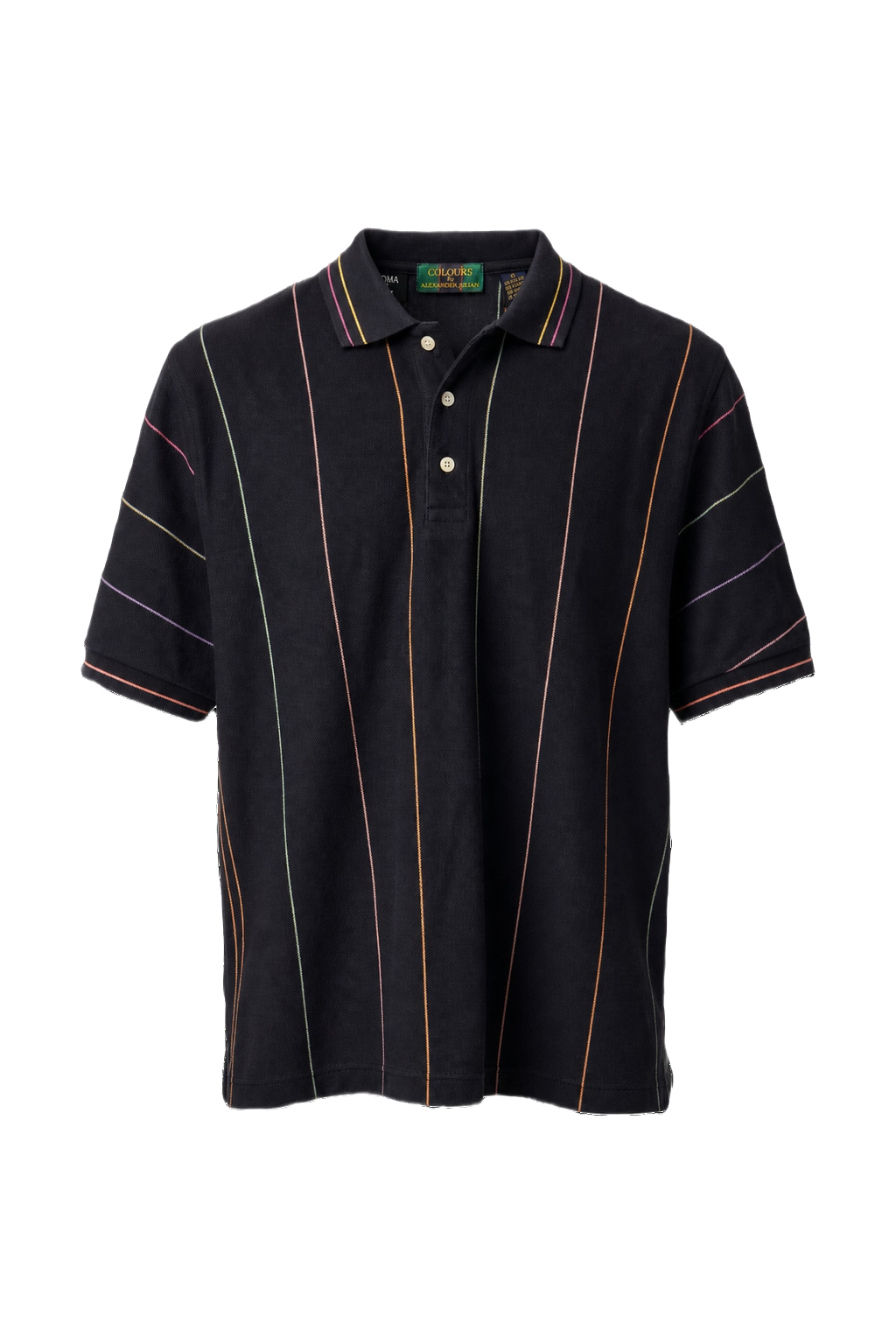 1980s Navy Blue Cotton Polo - Front View