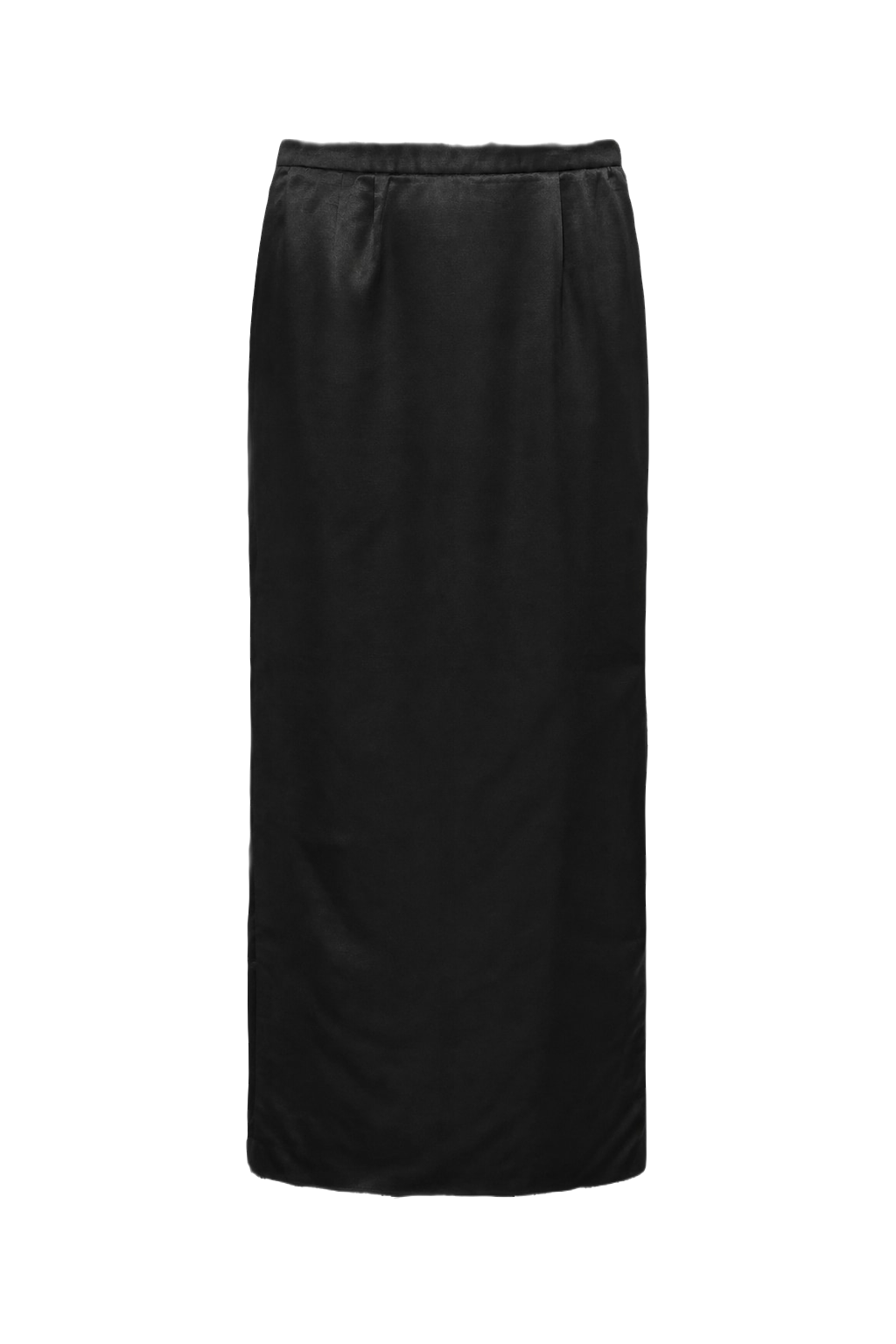 1960s Black Polyester Skirt - Front View