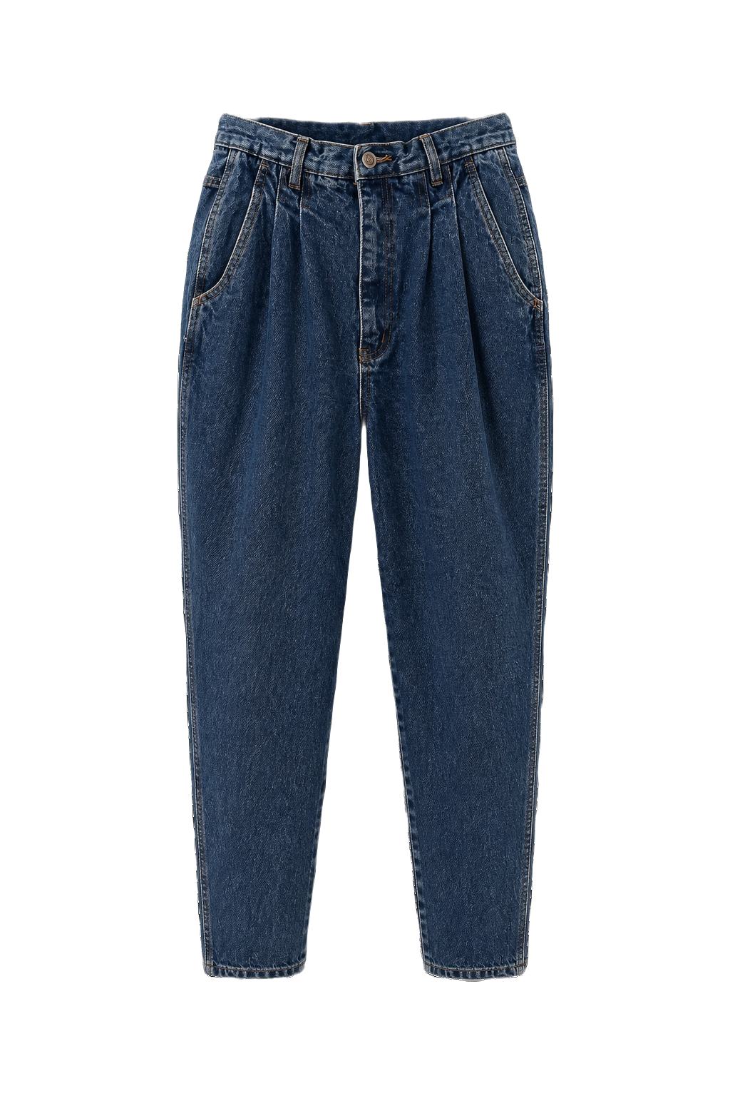 1980s Blue Denim Jeans - Front View