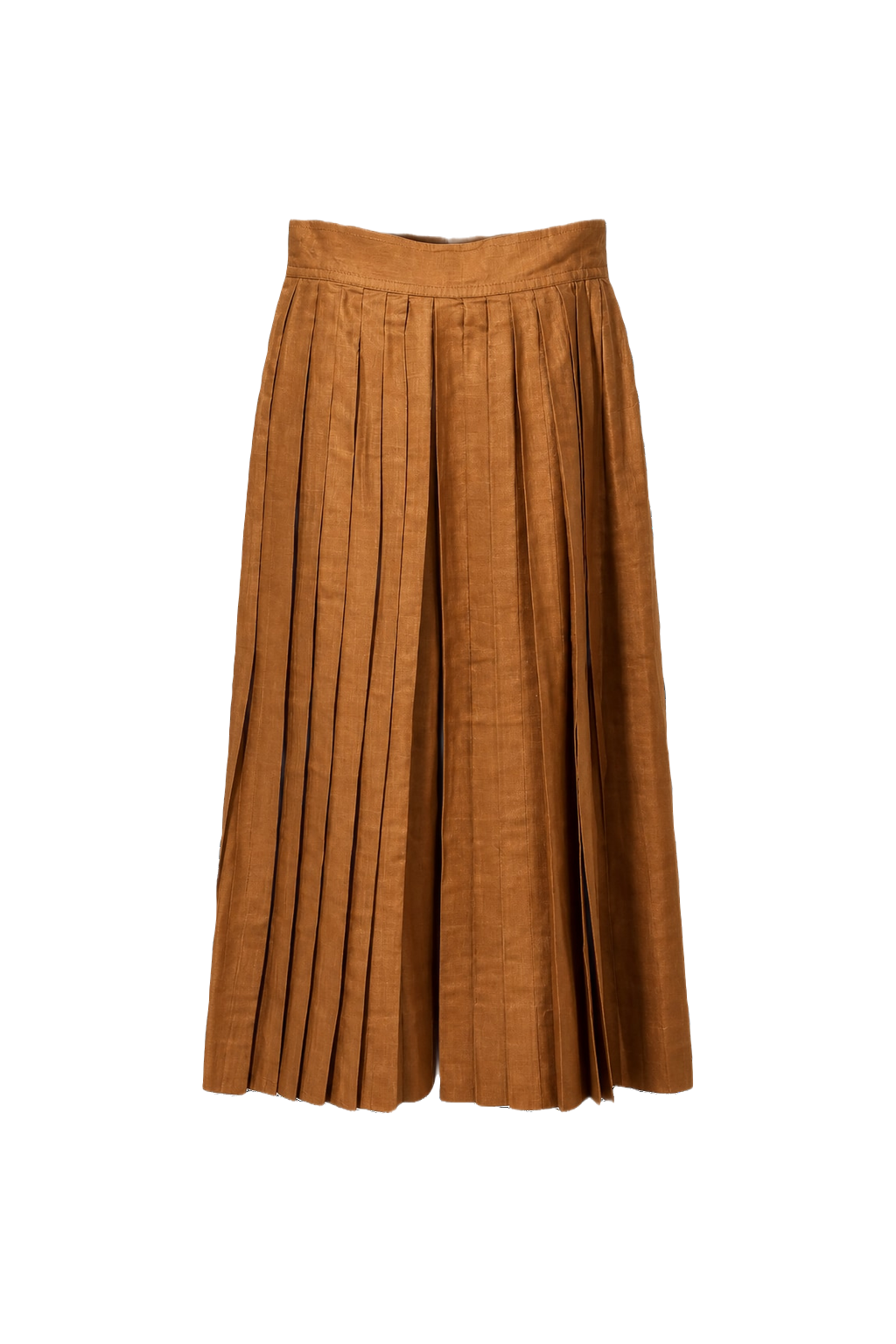 1950s Mustard Wool Skirt - Front View