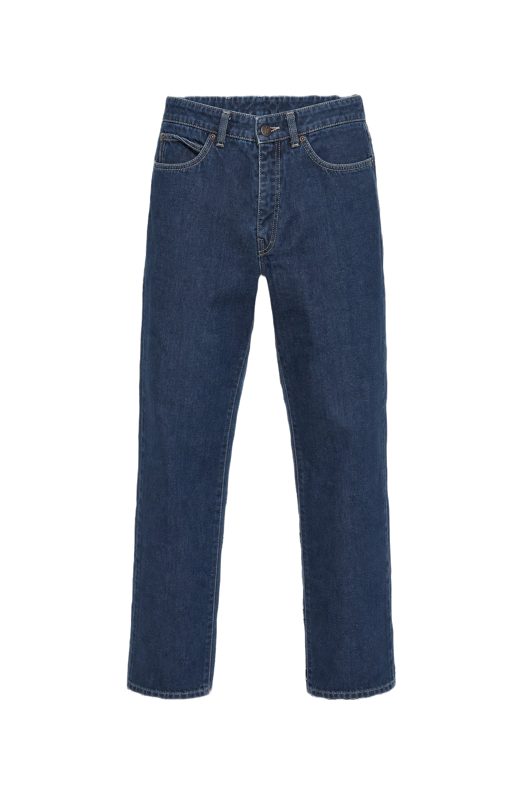 1990s Dark Blue Denim Jeans - Front View