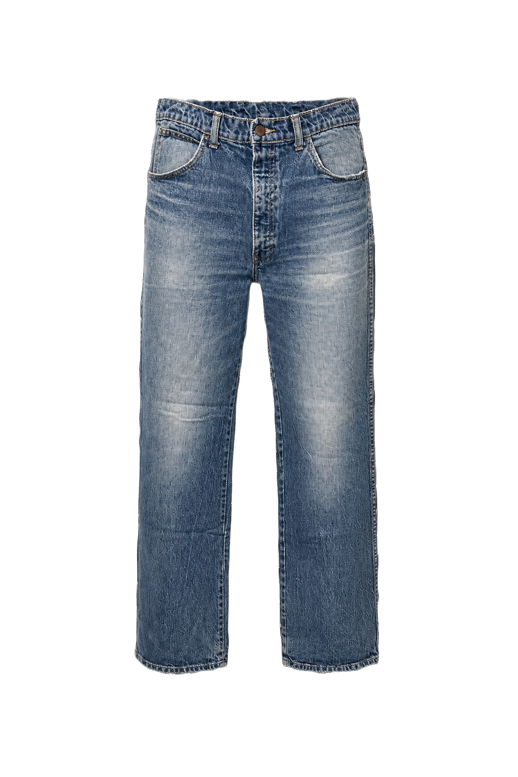 1990s Light Blue Denim Jeans - Front View