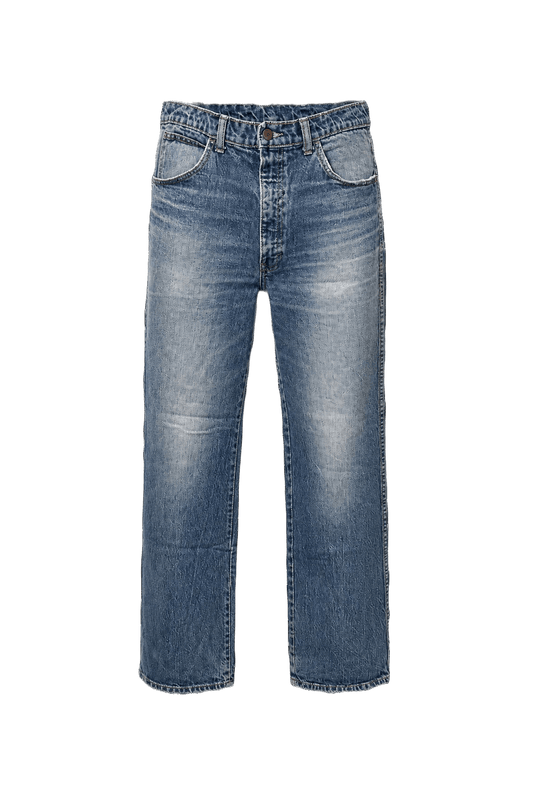 1990s Light Blue Denim Jeans - Front View