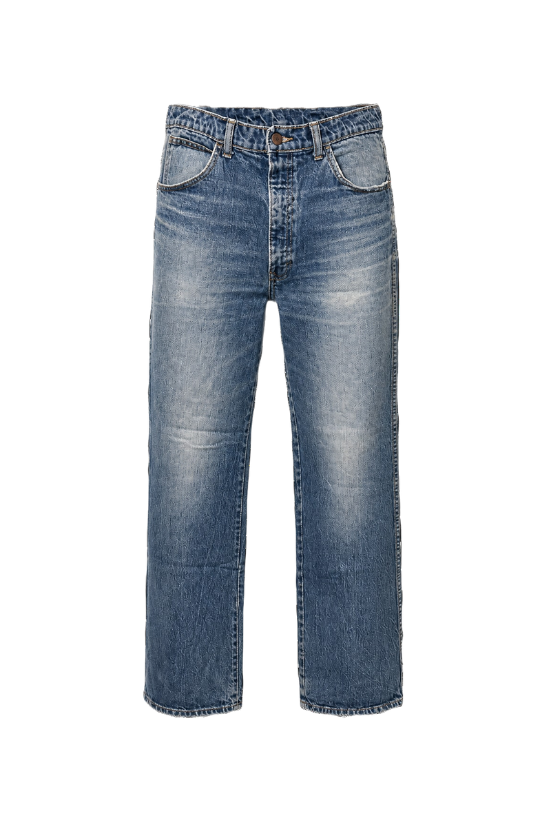 1990s Light Blue Denim Jeans - Front View