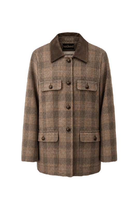 1970s Brown Wool Jacket - Front View