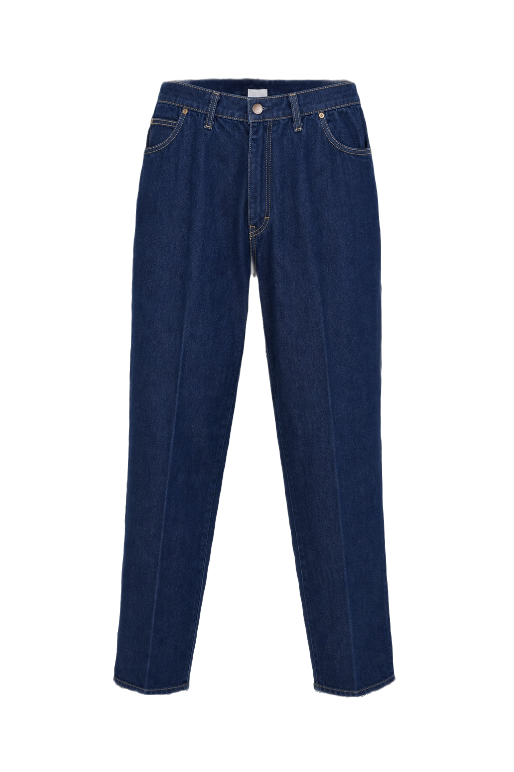 1980s Dark Blue Denim Jeans - Front View