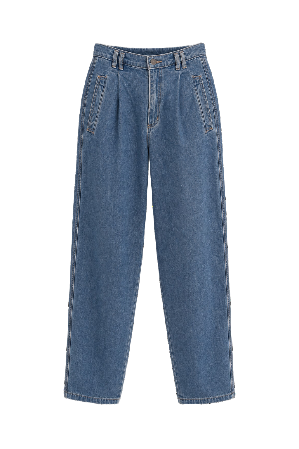 1980s Light Blue Denim Jeans - Front View