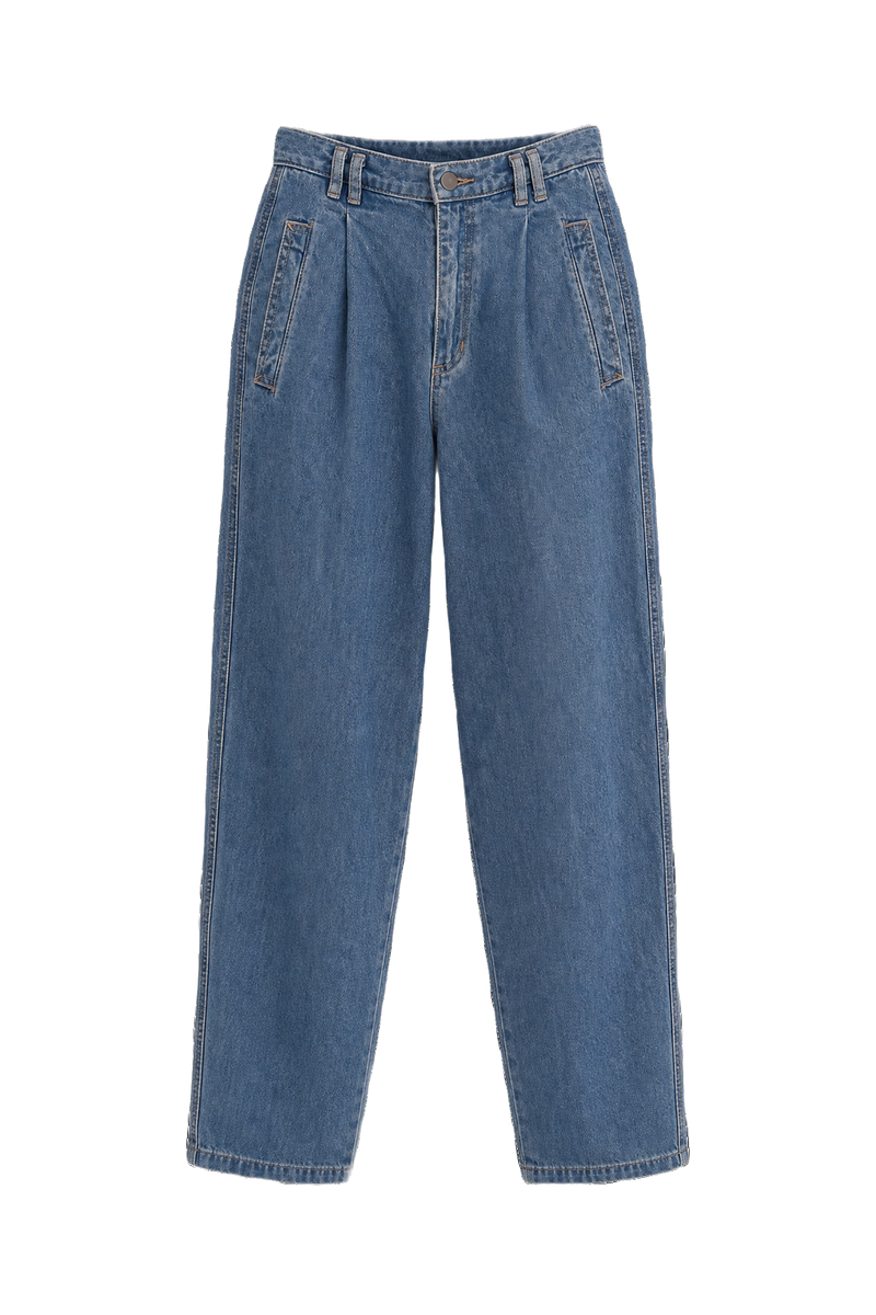 1980s Light Blue Denim Jeans - Front View