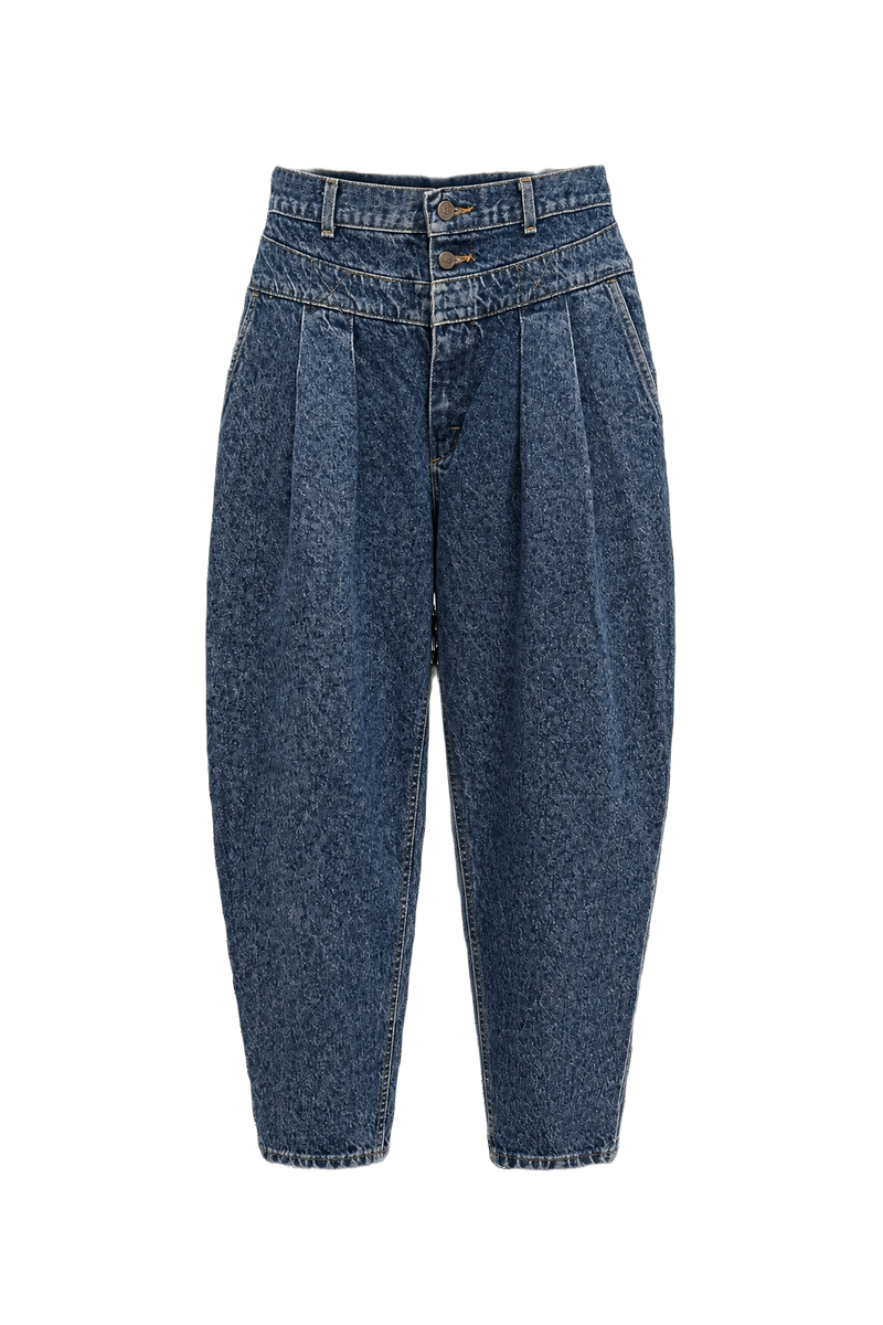 1990s Blue Cotton Jeans - Front View