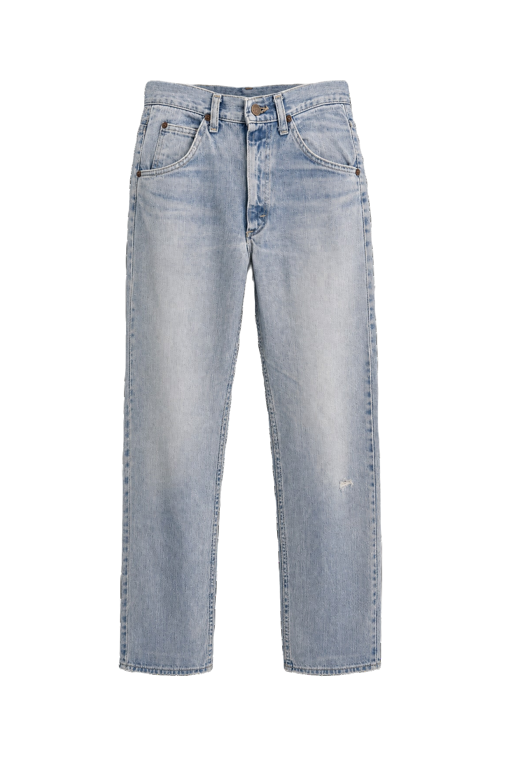 1990s Light Blue Denim Jeans - Front View