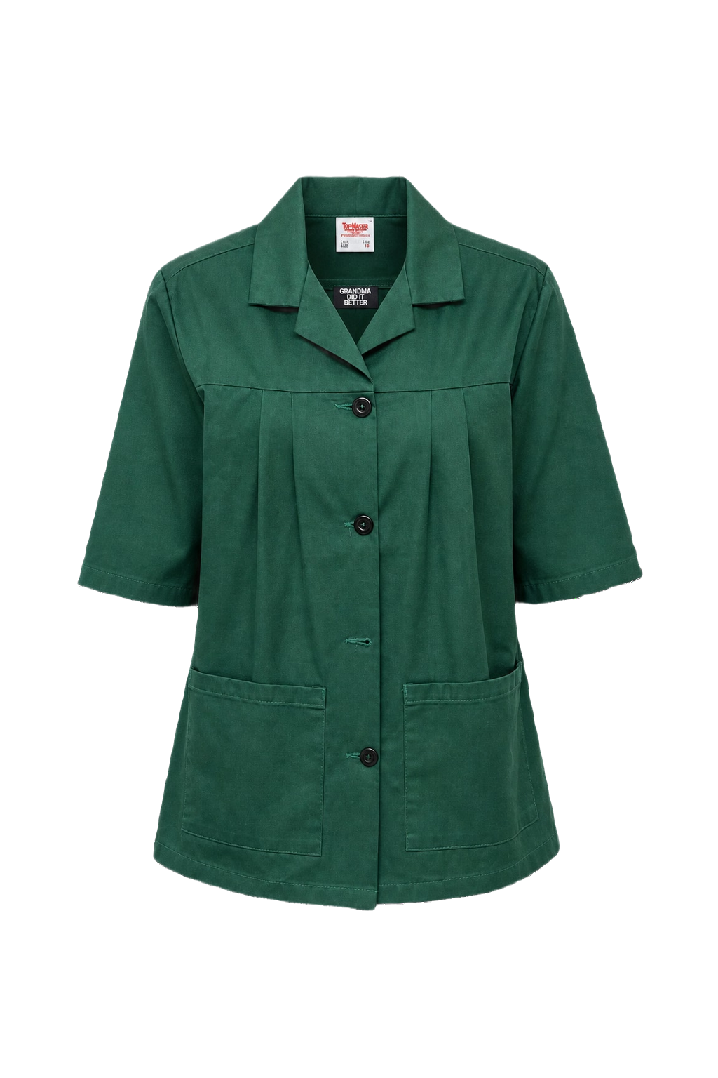 1970s Green Cotton Jacket - Front View