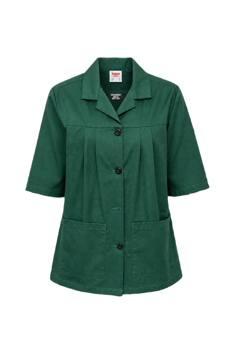 1970s Green Cotton Jacket - Front View