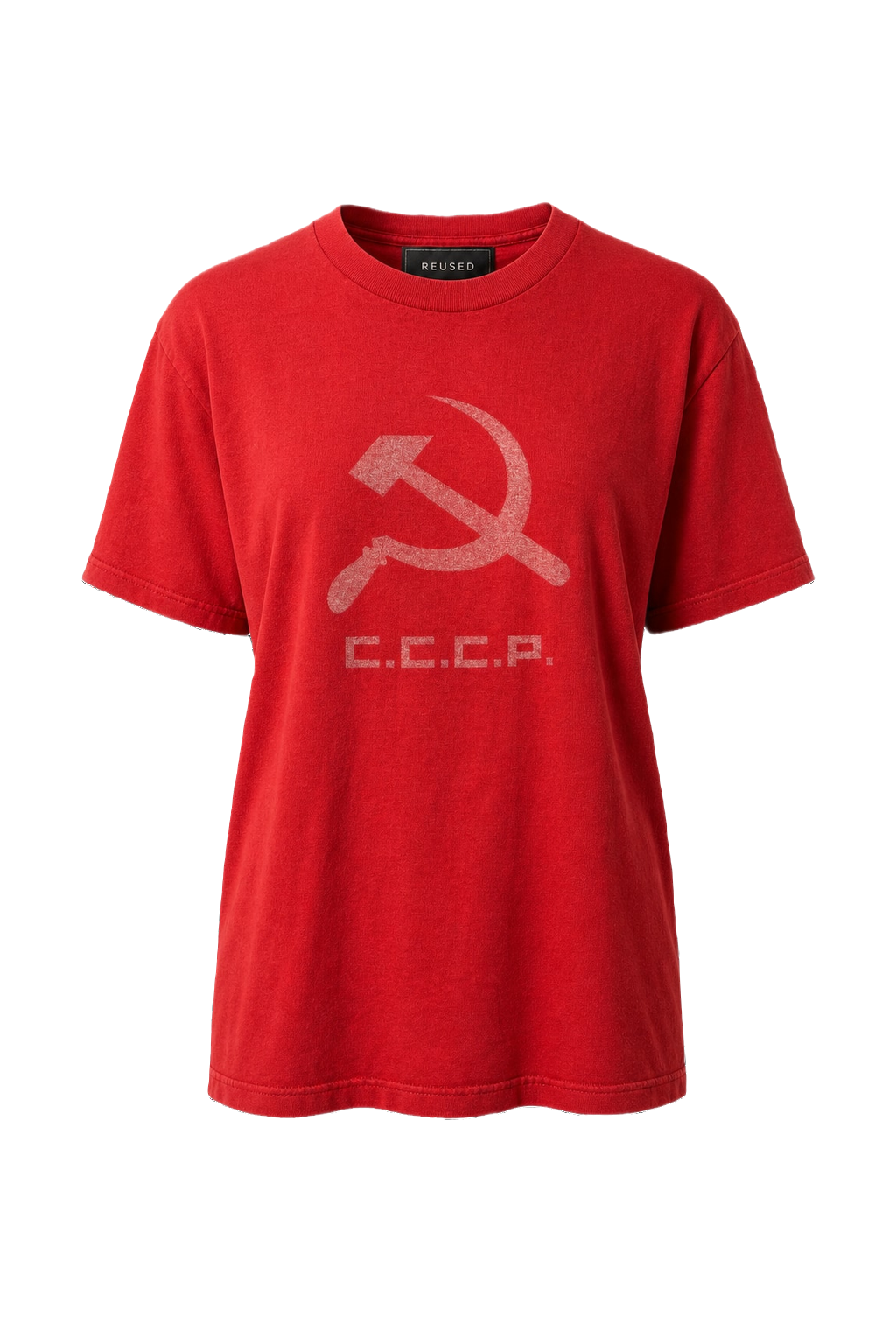 1990s Red Cotton T-Shirt - Front View