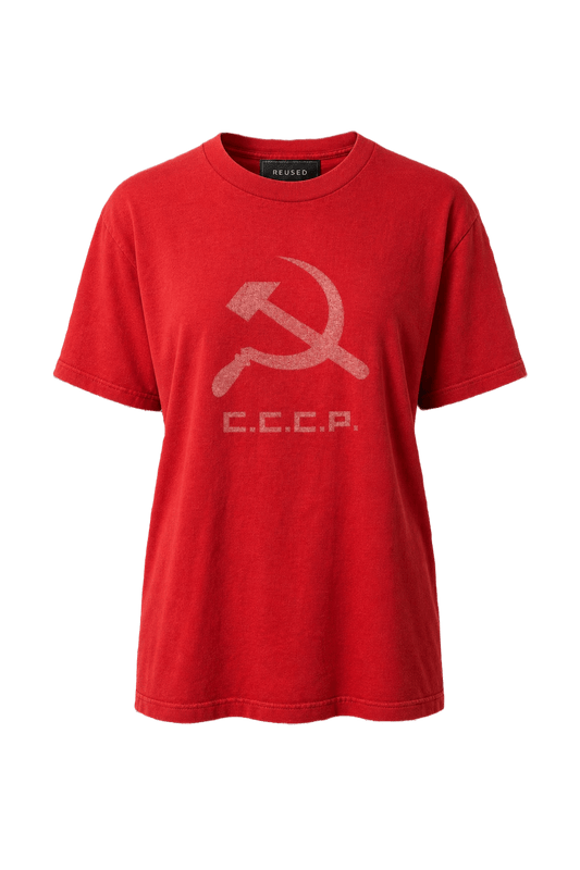 1990s Red Cotton T-Shirt - Front View