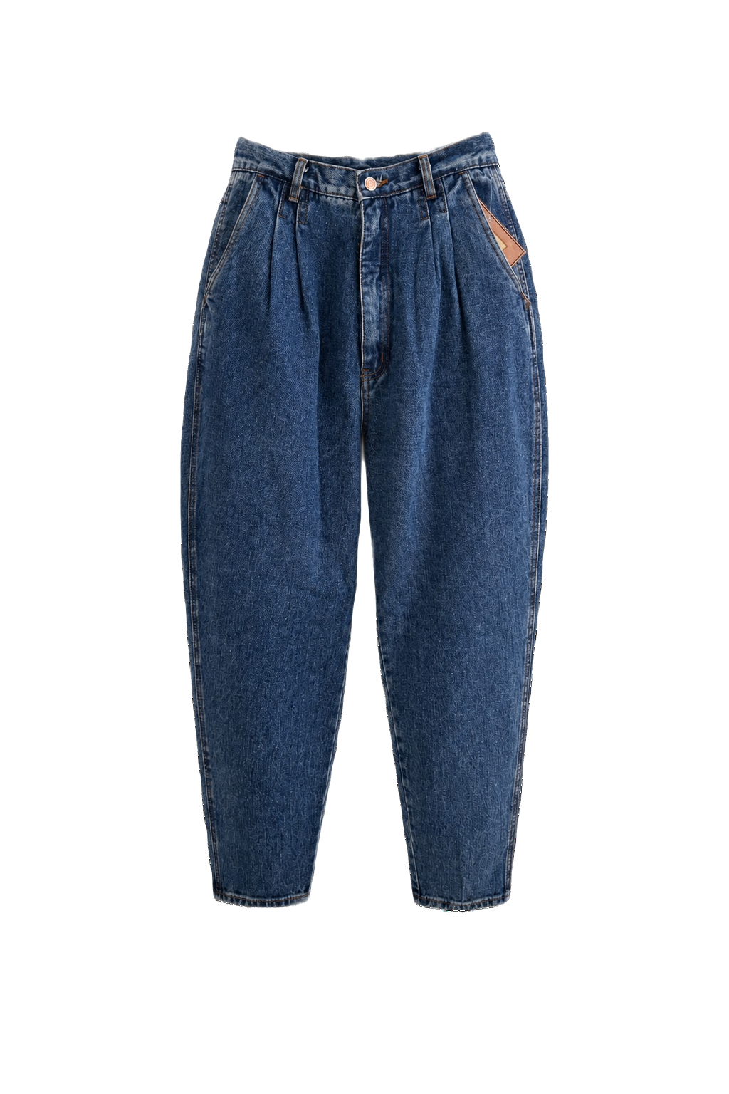 1980s Medium Blue Denim Jeans - Front View