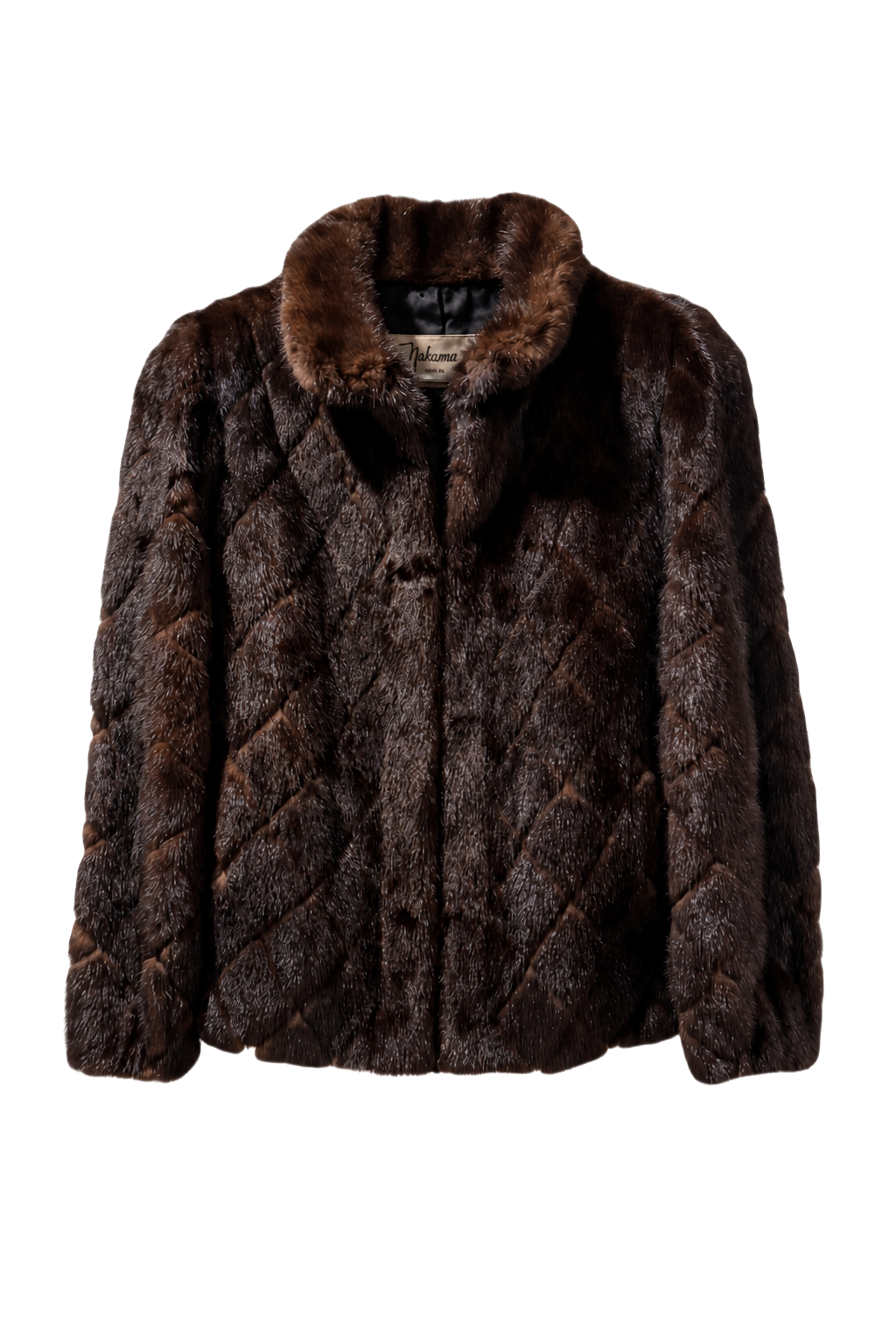 1980s Dark Brown Fur Coat - Front View