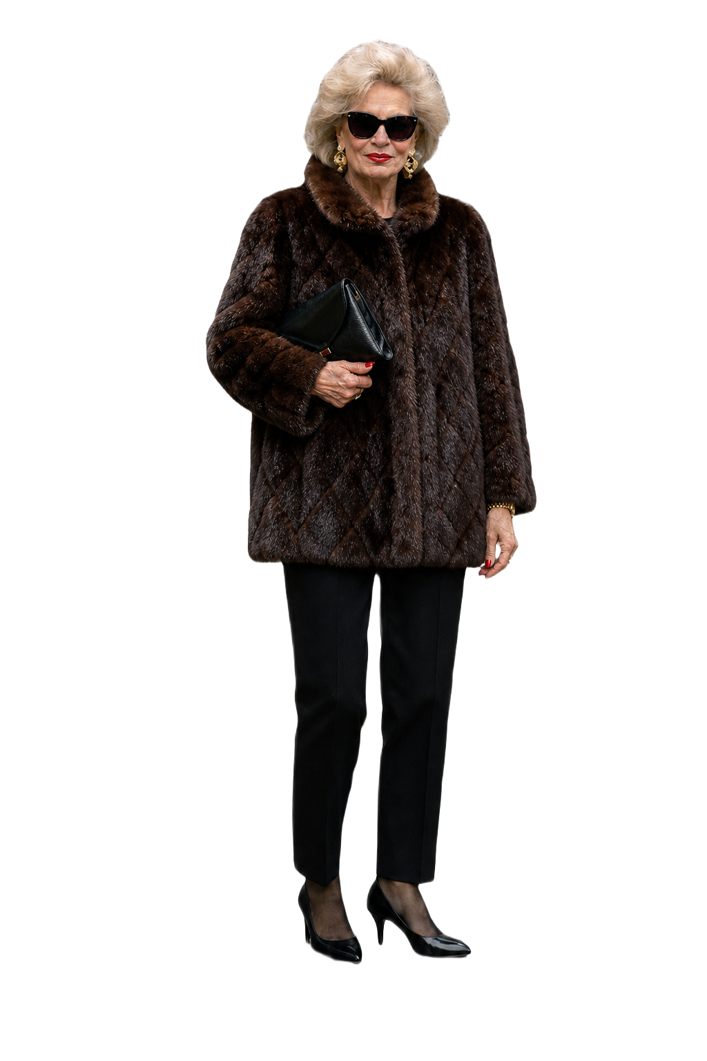 1980s Dark Brown Fur Coat - Model