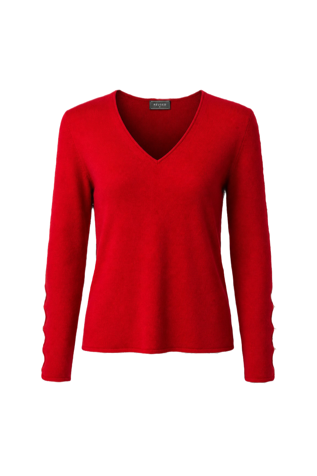 1990s Red Rayon Blend Sweater - Front View