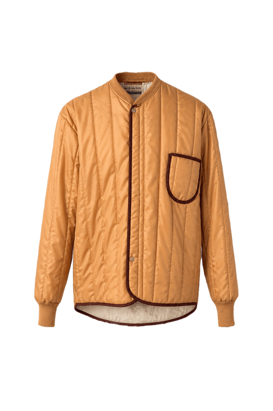 1950s Mustard Yellow Cotton Blend Jacket - Front View