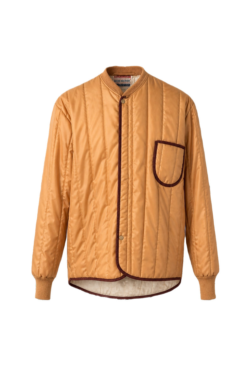 1950s Mustard Yellow Cotton Blend Jacket - Front View