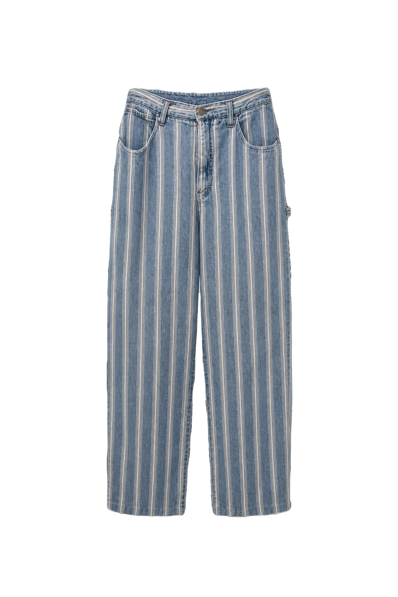 1980s Light Blue Cotton Jeans - Front View