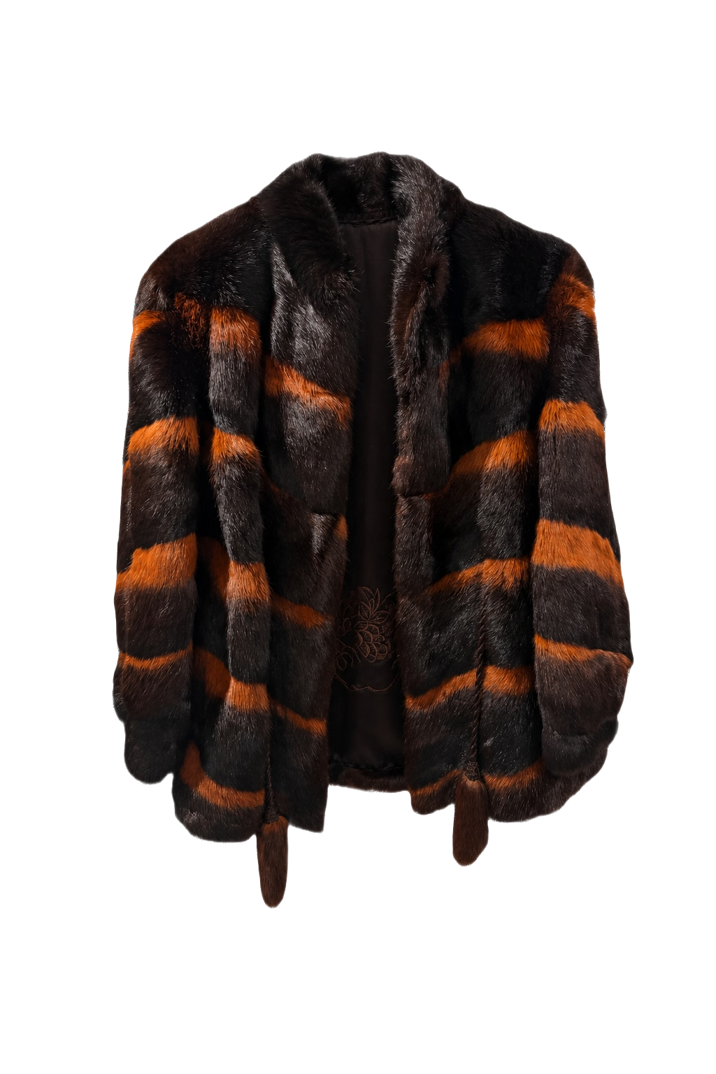 1980s Dark Brown Fur Coat - Front View