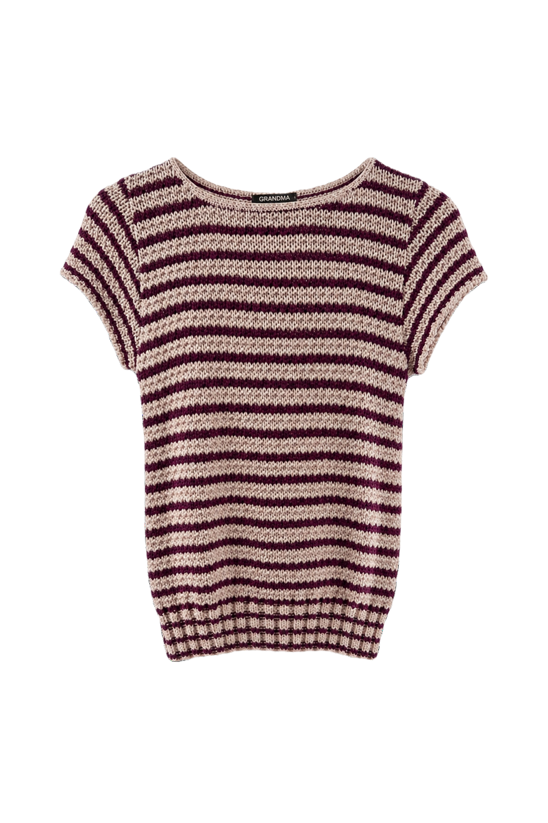1970s Purple Cotton Blend Sweater - Front View