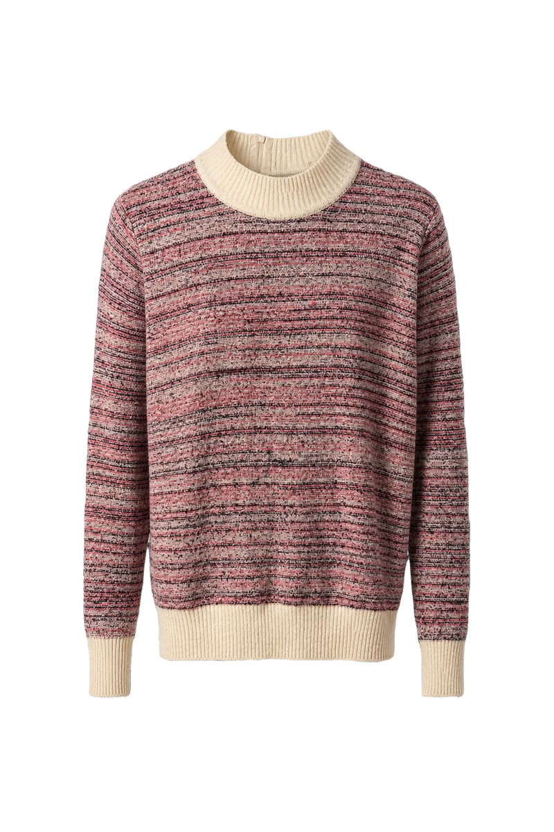 1960s Pink Synthetic Blend Sweater - Front View