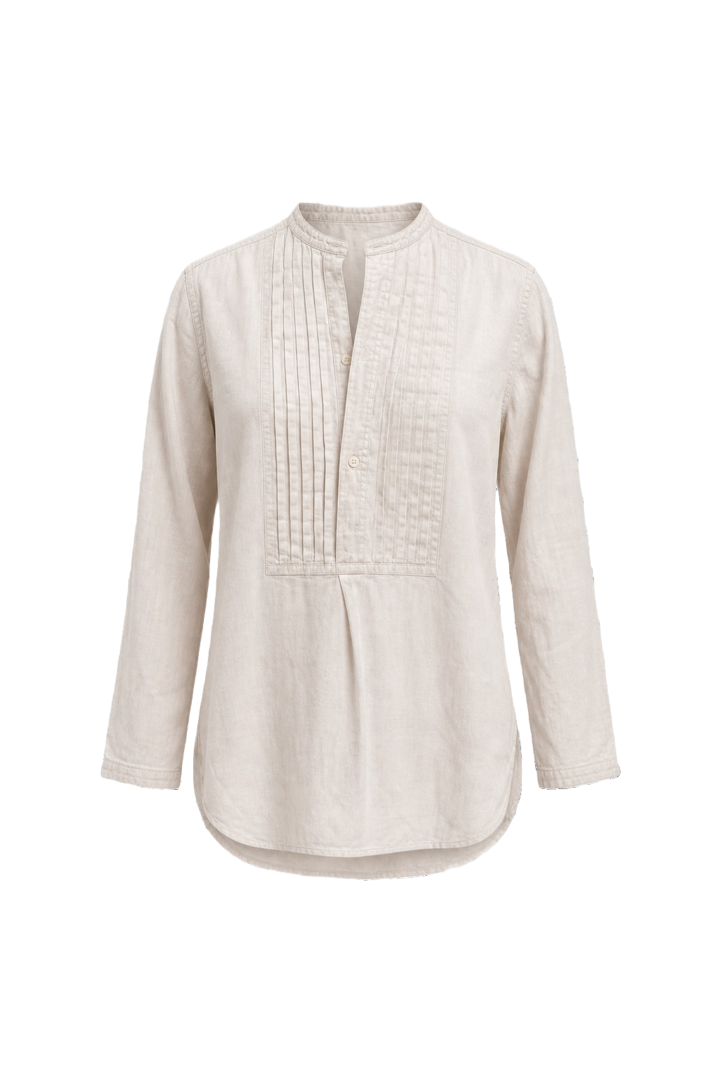 1970s White Cotton Shirt - Front View