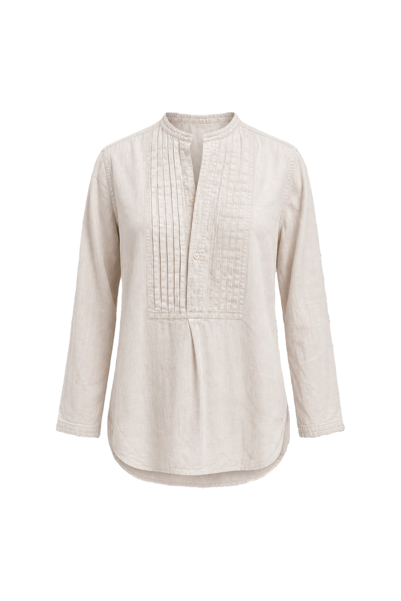 1970s White Cotton Shirt - Front View