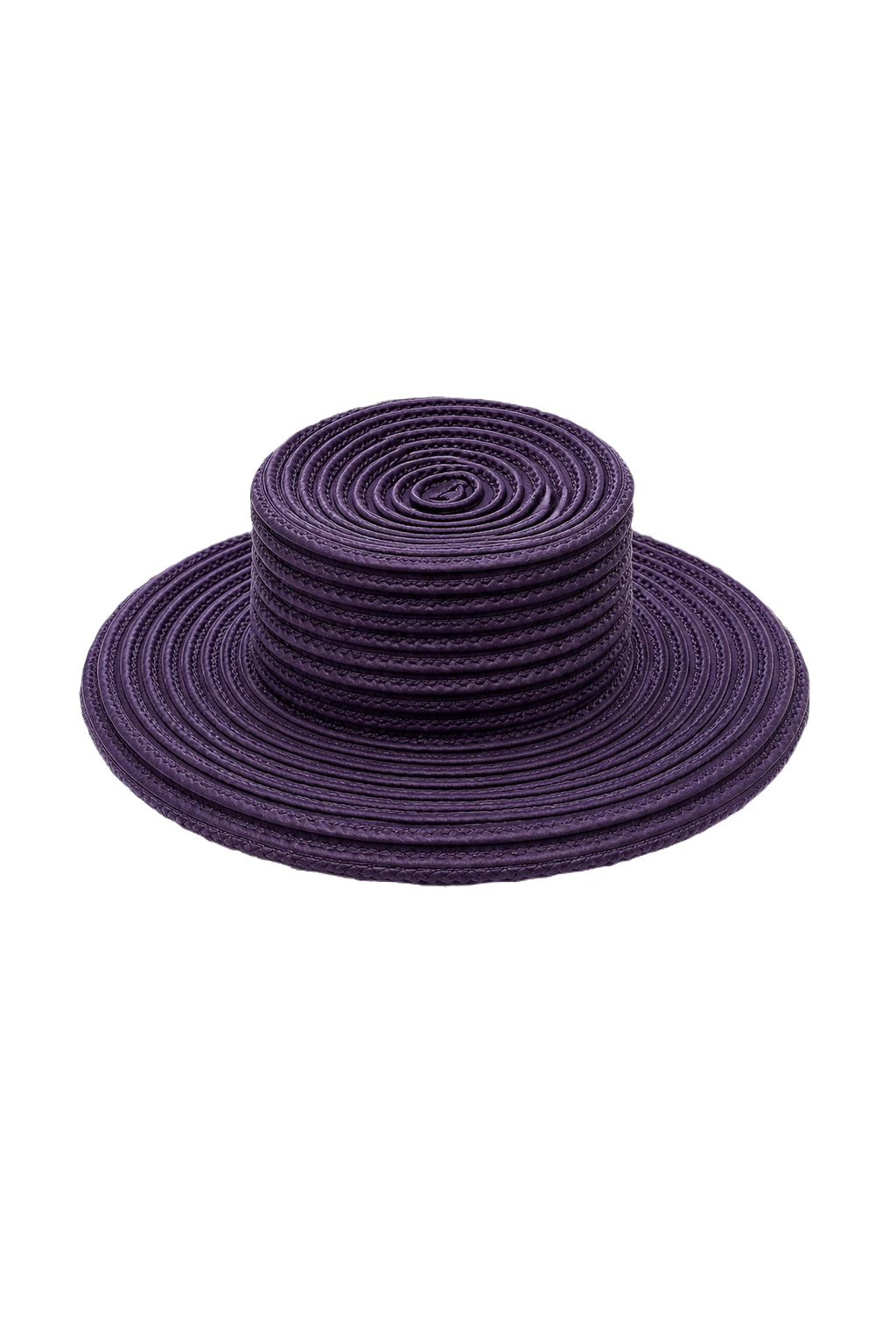 1980s Purple Synthetic Hat - Front View