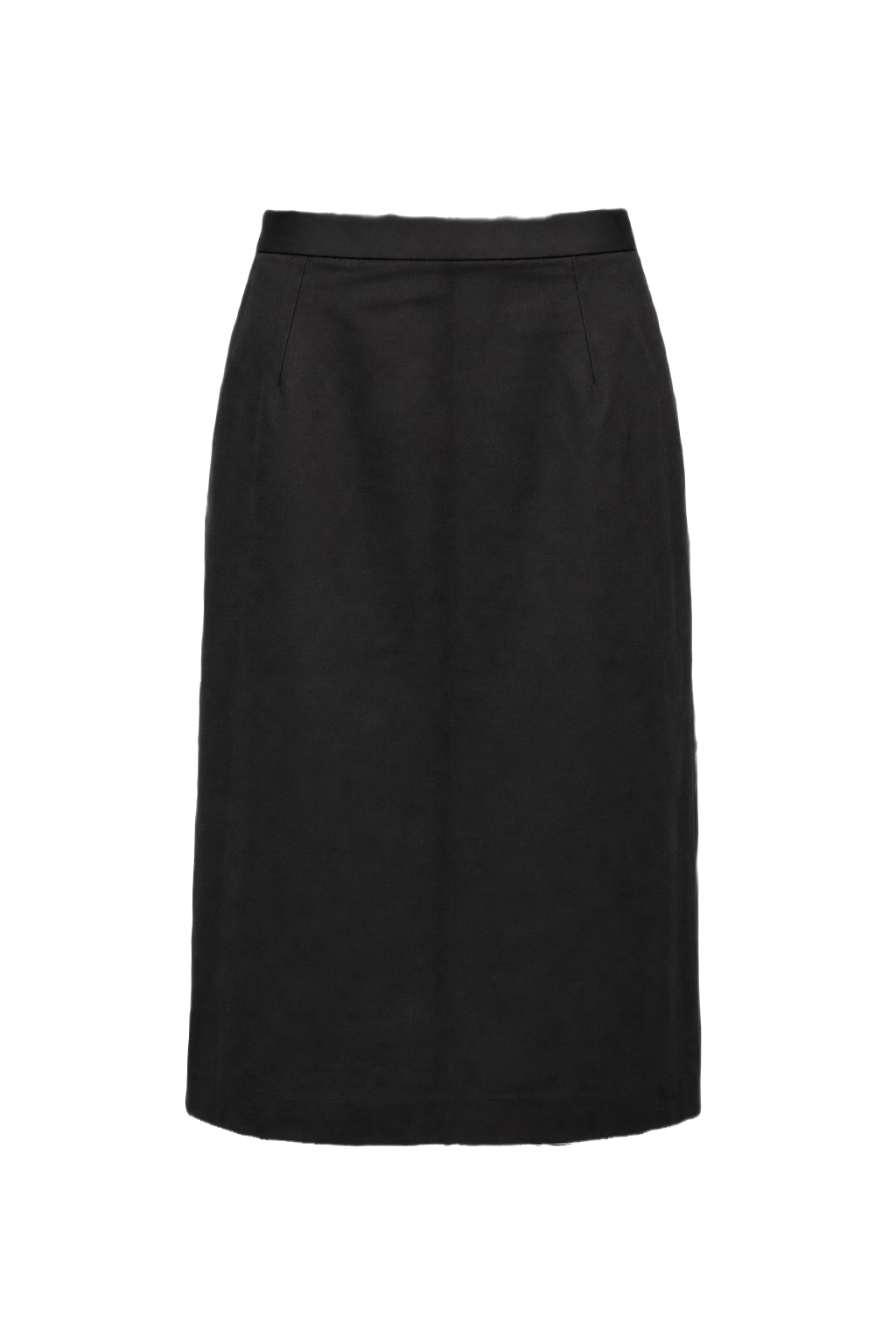 1990s Black Acrylic Skirt - Front View