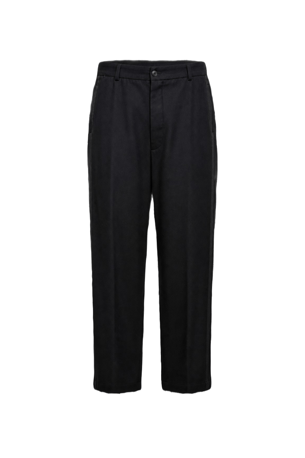 1930s Black Wool Trousers - Front View