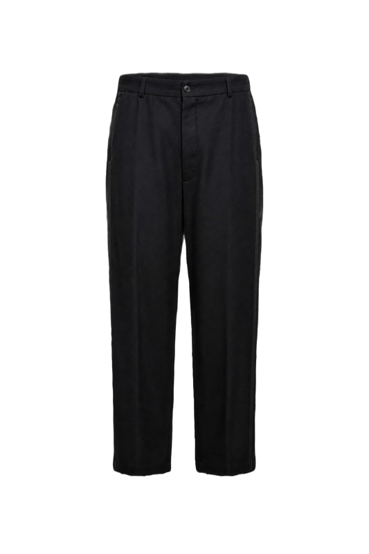 1930s Black Wool Trousers - Front View