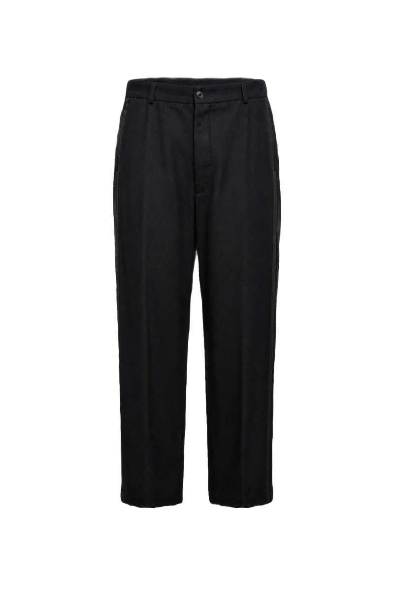 1930s Black Wool Trousers - Front View