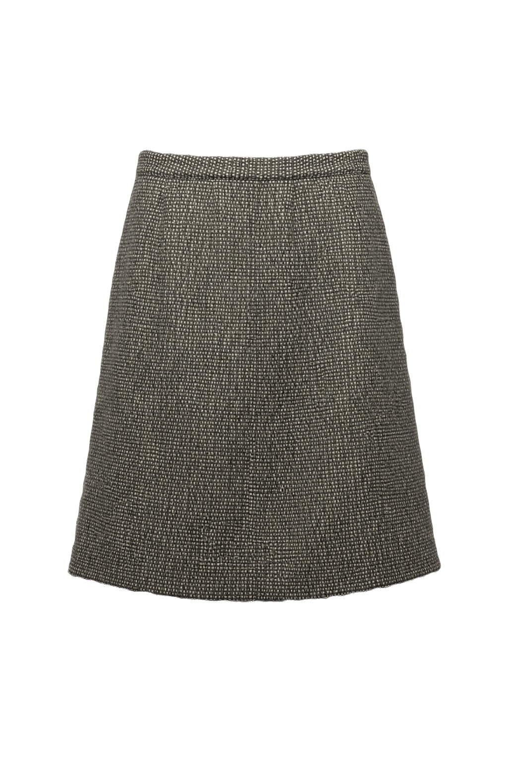 1960s Grey Wool Skirt - Front View