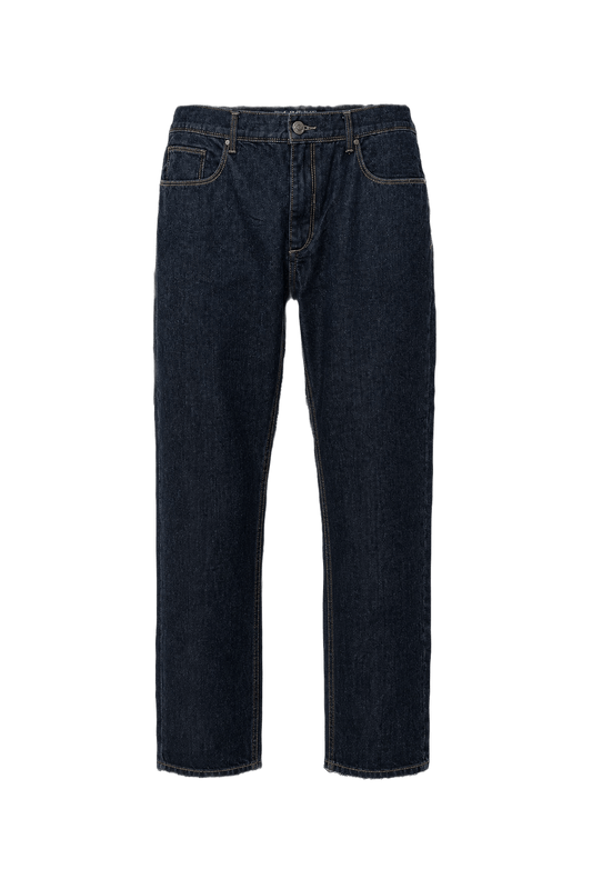 1990s Dark Blue Denim Jeans - Front View