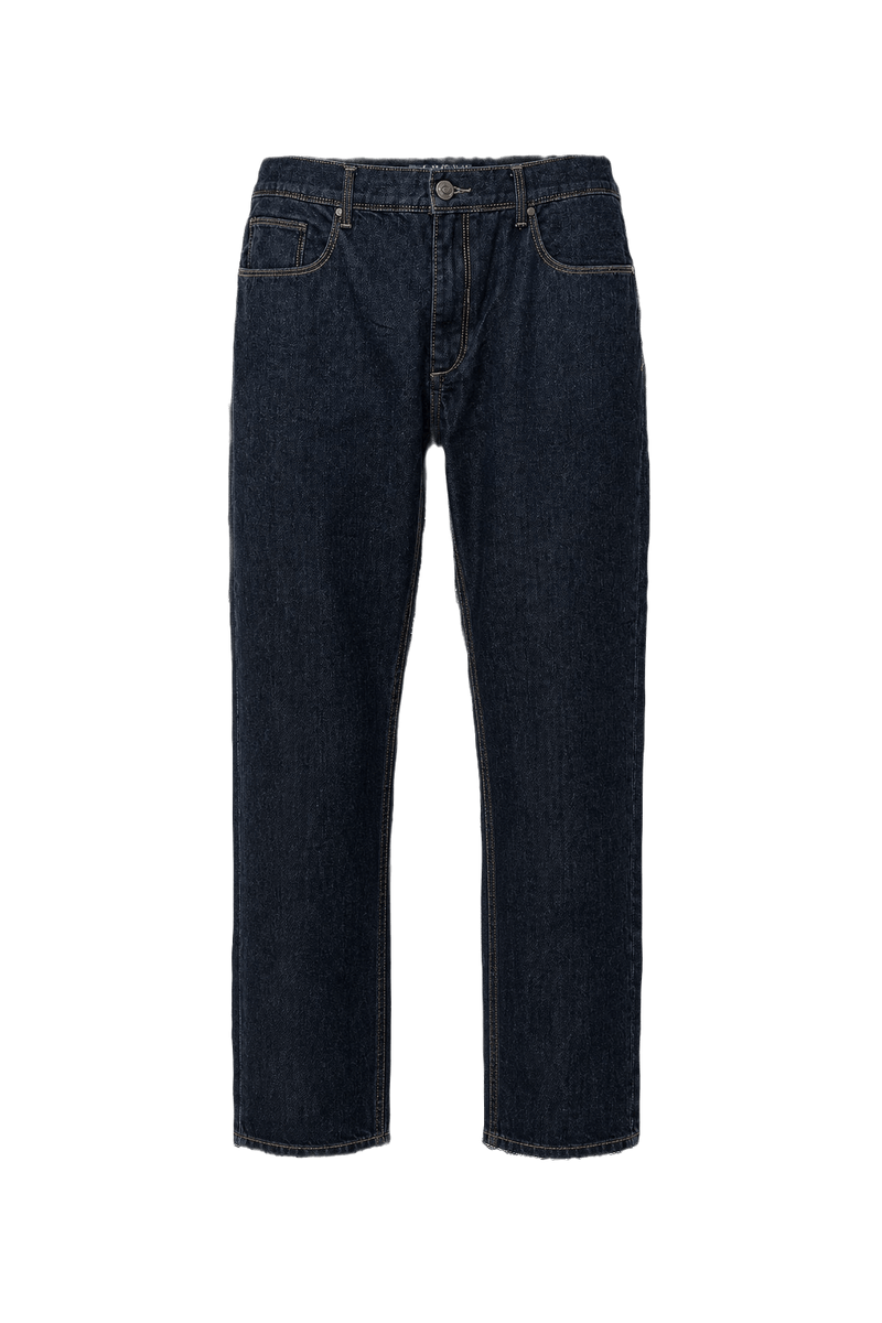 1990s Dark Blue Denim Jeans - Front View