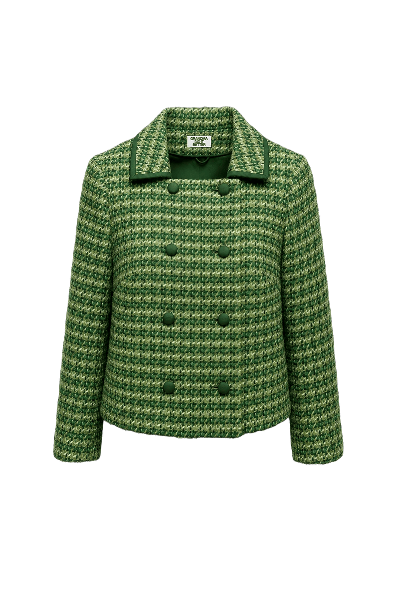1960s Green Wool Jacket - Front View